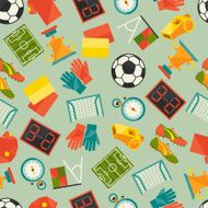 Sports seamless pattern with soccer (football) icons N2