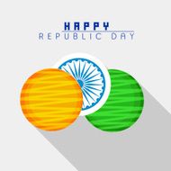 Sticker or label design for Indian Republic Day celebration