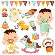 Baby Toys Vector Set