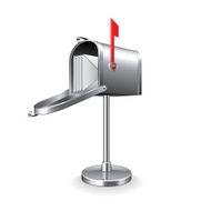 Mail box isolated on white vector