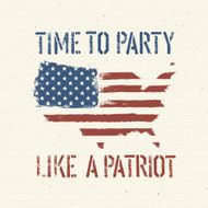 American patriotic poster vector EPS10