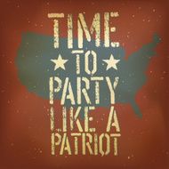 American patriotic poster vector EPS10 N2