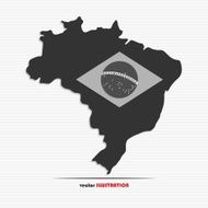 Brazil map with flag N3