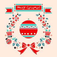 Holiday vintage Christmas card N3