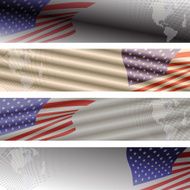 Vector image of the American flag N25