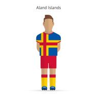 Aland Islands football player Soccer uniform