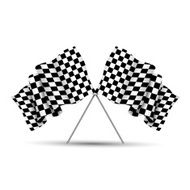 Crossed Racing Flags N3