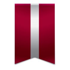 Ribbon banner - latvian flag