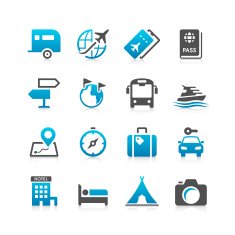 Travel icon set N12