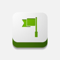 square button flag N14