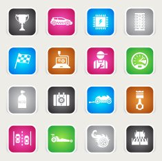 Multicolor Icons - Drag Racing