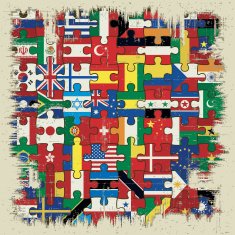 national flags jigsaws N2