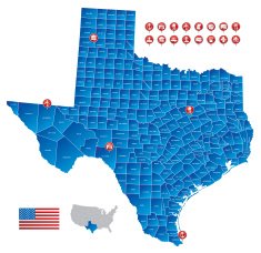 map of Texas N6