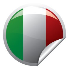 Italian Flag Sticker N2