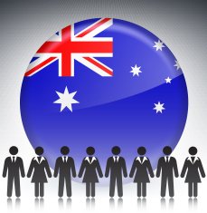 Australian Business Stick Figures