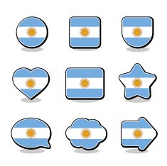 ARGENTINA FLAG ICON SET