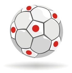 Japan Flag Soccer Ball