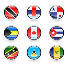 Icon of North South America countries N2