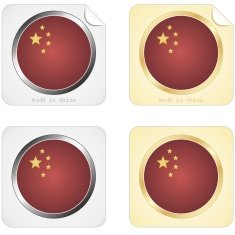 Made in China Stickers
