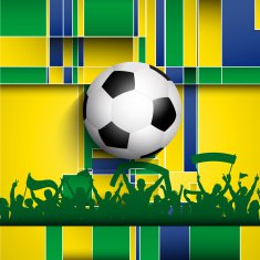 Football soccer crowd background