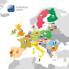 The European Union map