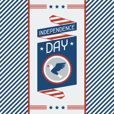 United States of America Independence Day greeting card N4
