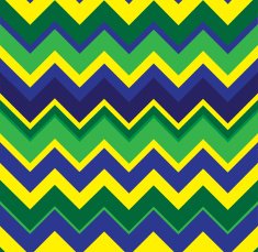 Brazilian colors chevron