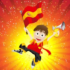 Spain Soccer Fan Boy