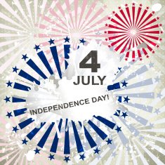 Independence Day card or background July 4 N14