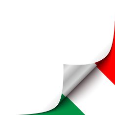 Curled up Paper Corner on Hungarian Flag Background Vector Illustration