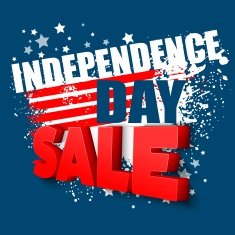 4th of july sale vector background N2