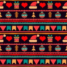 Christmas silhouette seamless pattern N2