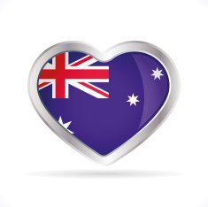 Australia heart icon