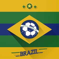 brazil soccer flags sign