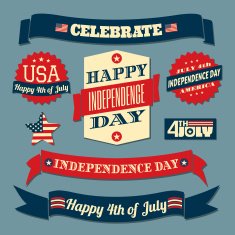 Independence Day Design Elements