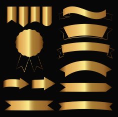 gold contour icons