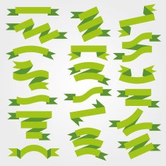 green ribbons
