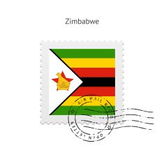 Zimbabwe Flag Postage Stamp