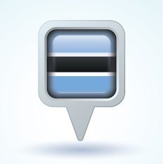 Flag of Botswana vector illustration N11