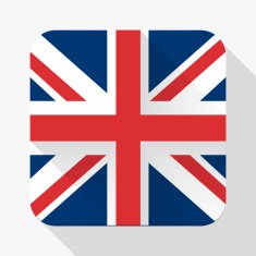 Simple flat icon Great Britain flag Vector