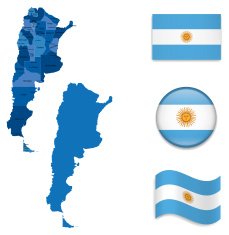 Argentina Maps and Flags Collection free image download