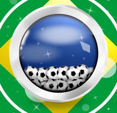 Brasil national colors fresh design