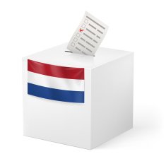 Ballot box with voting paper Netherlands