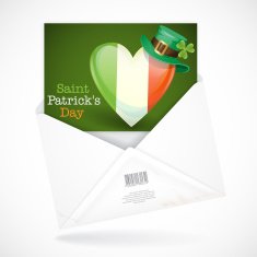 Patrick's Day Irish Flag In The Shape Of A Heart N2
