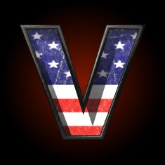 Vector American metal figure v N2