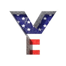 Vector American cutted figure y Paste to any background