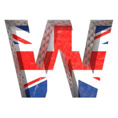 Vector Great Britain cutted figure w Paste to any background