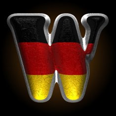 Vector Germany metal figure w