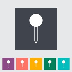 Map pin single icon N5