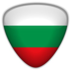 Bulgaria Flag Glossy Button N6
